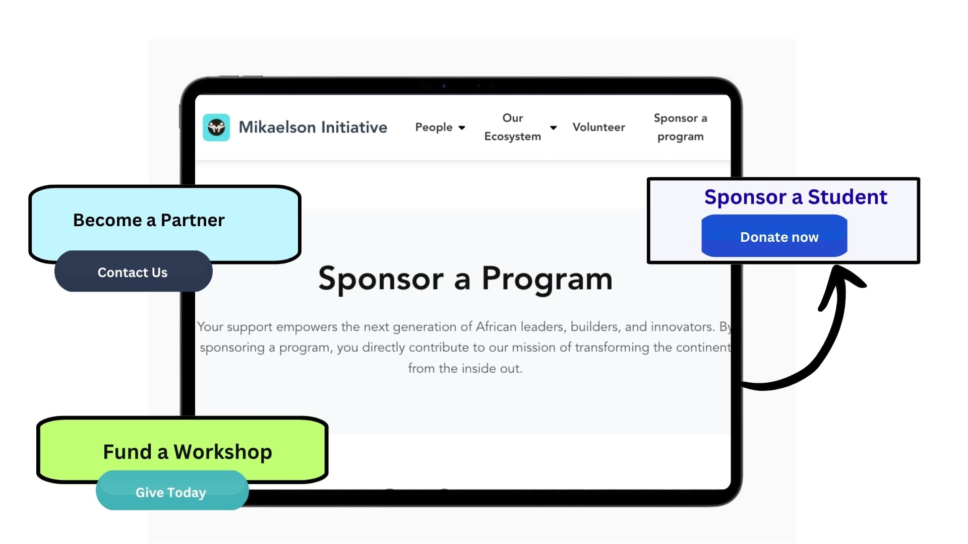 Partnership & Growth Network on iPad